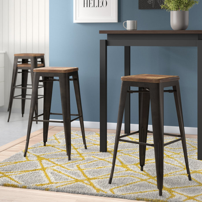 Zipcode Design™ Irvington Solid Wood Bar & Counter Stool & Reviews